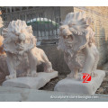 carving travertine lion statues for sale